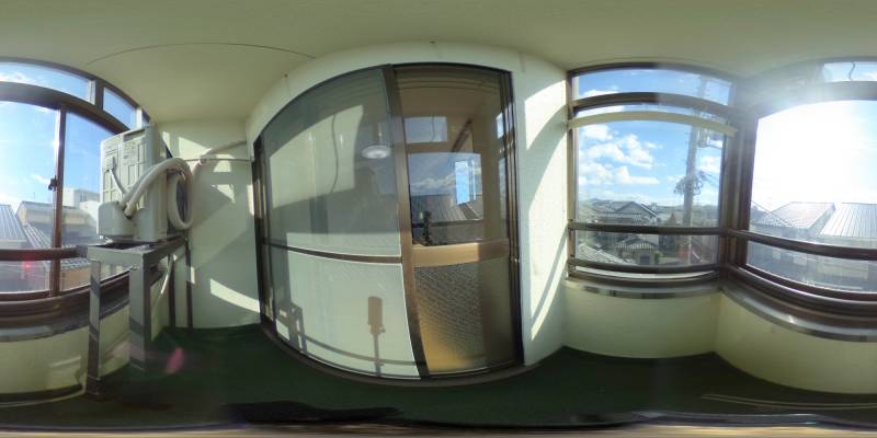 パノラマ画像バルコニー