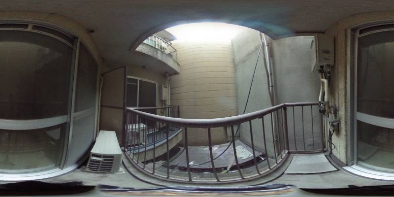 パノラマ画像バルコニー