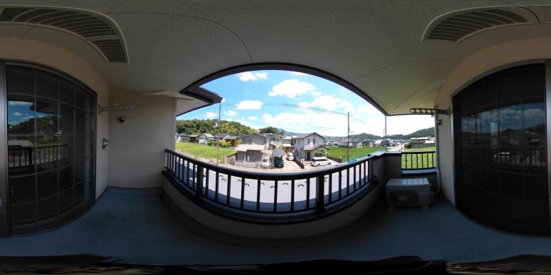 パノラマ画像バルコニー