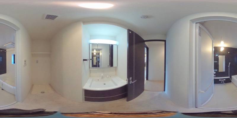 パノラマ画像洗面所