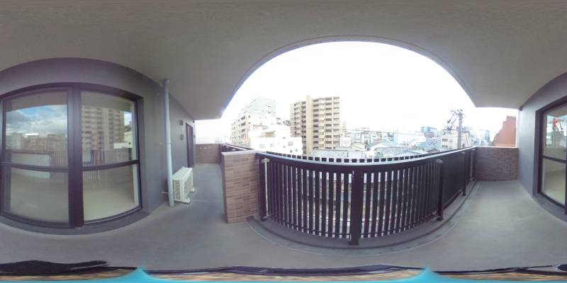 パノラマ画像バルコニー