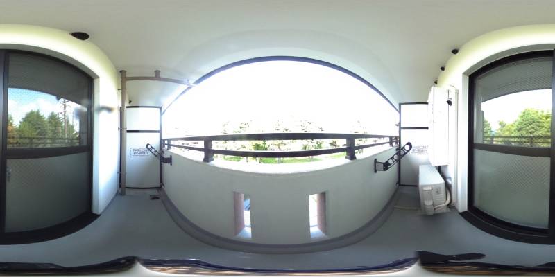 パノラマ画像バルコニー