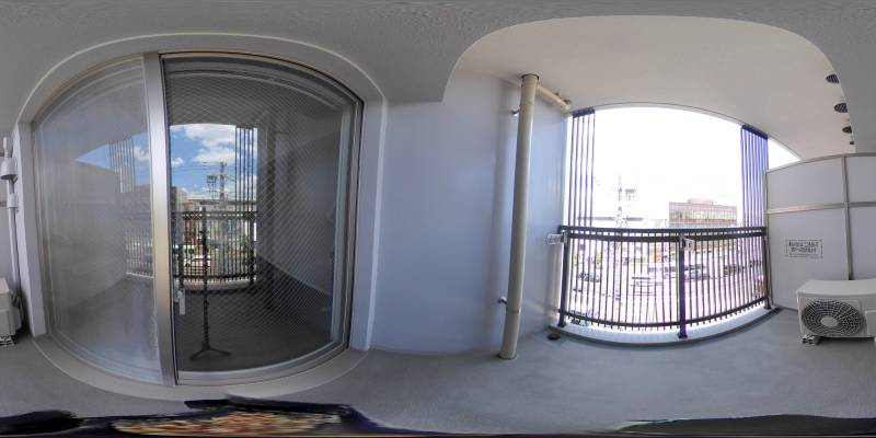 パノラマ画像バルコニー