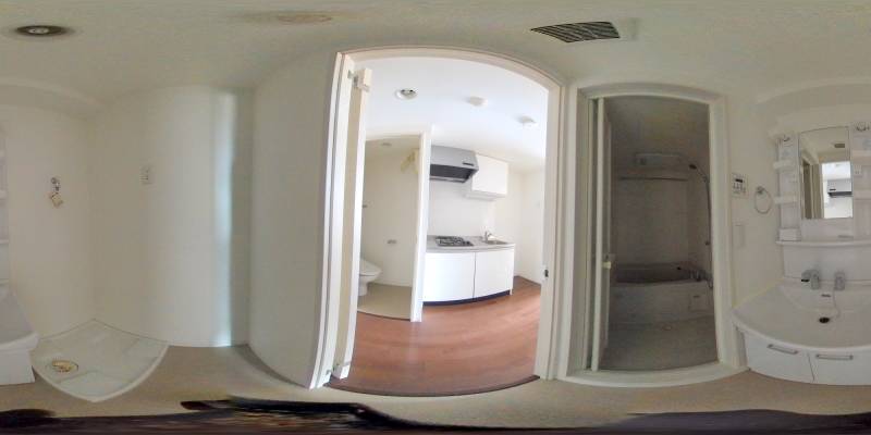 パノラマ画像洗面所