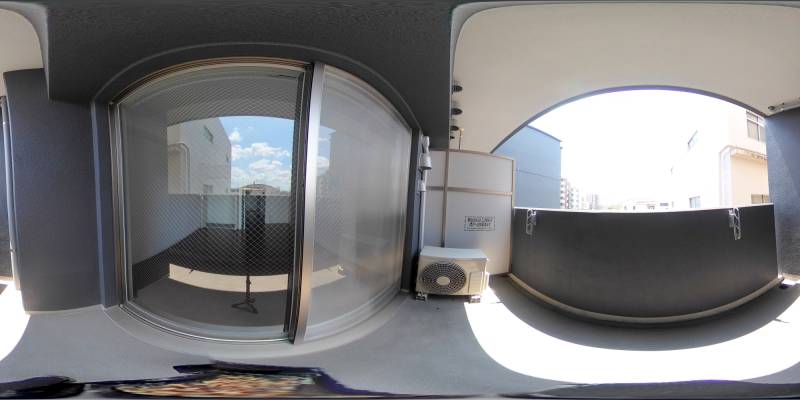 パノラマ画像バルコニー