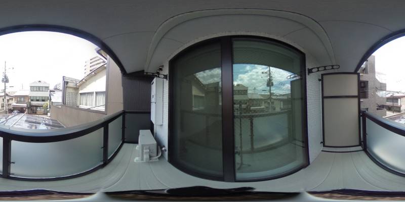 パノラマ画像バルコニー