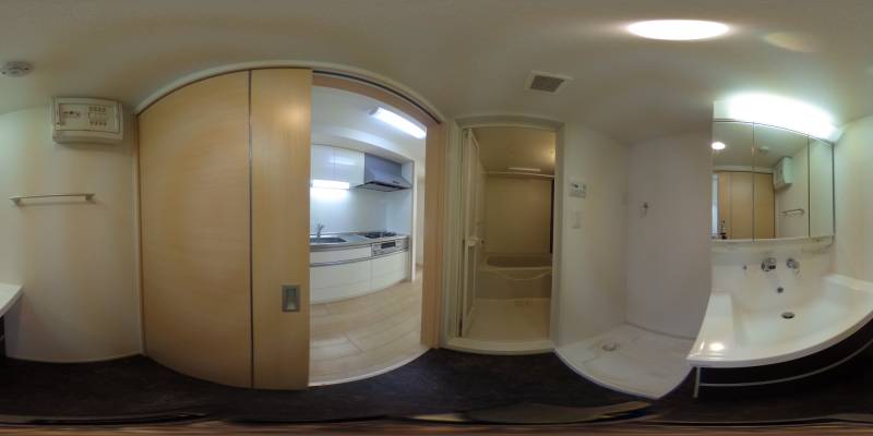 パノラマ画像洗面所