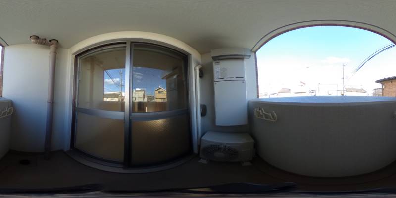 パノラマ画像バルコニー