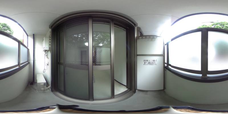 パノラマ画像バルコニー