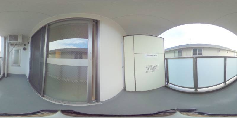 パノラマ画像バルコニー