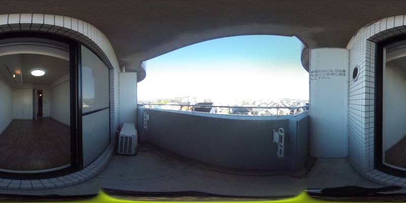 パノラマ画像バルコニー