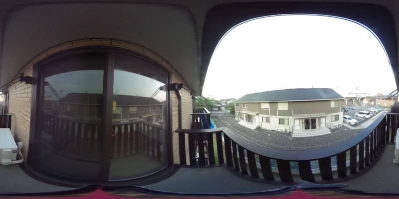 パノラマ画像バルコニー