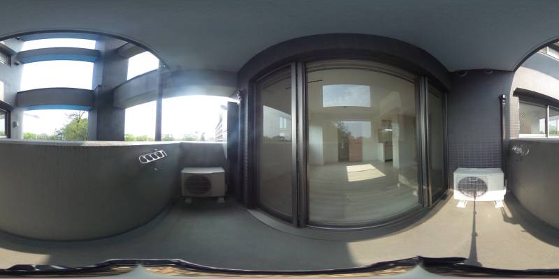 パノラマ画像バルコニー