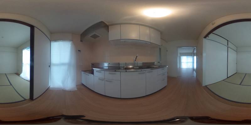 パノラマ画像キッチン