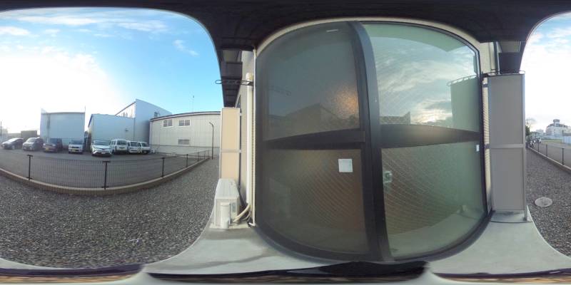 パノラマ画像バルコニー