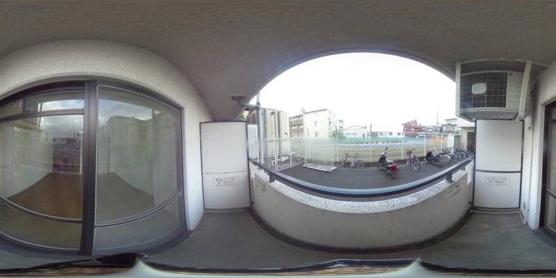 パノラマ画像バルコニー