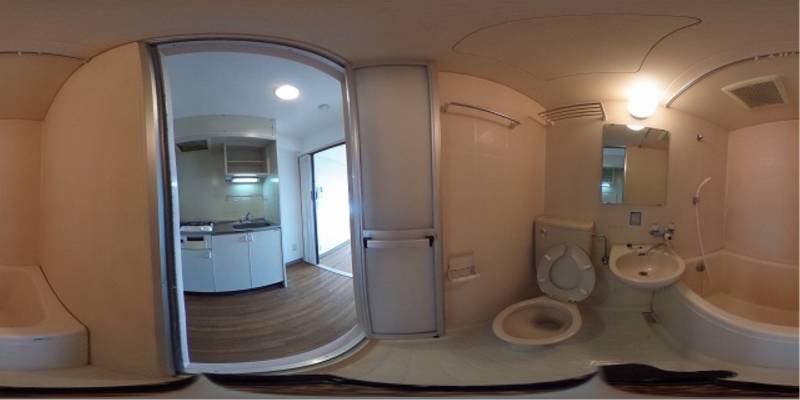 パノラマ画像バスルーム