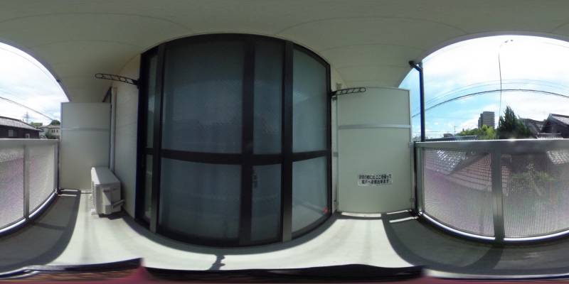 パノラマ画像バルコニー