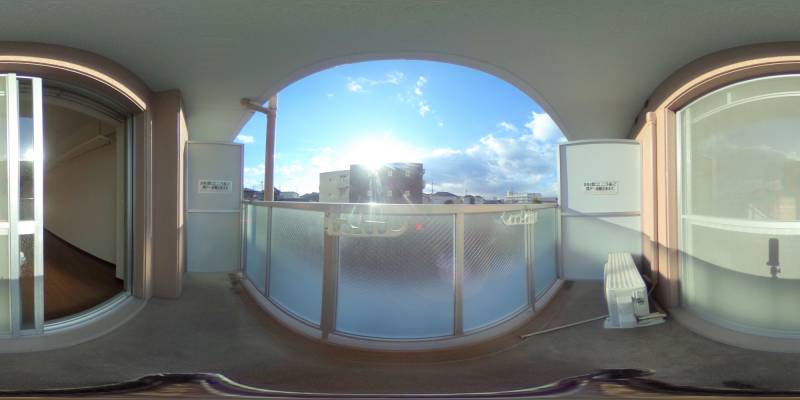 パノラマ画像バルコニー