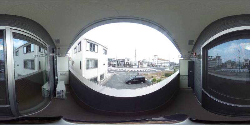 パノラマ画像バルコニー