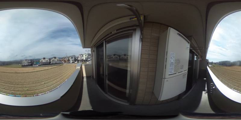 パノラマ画像バルコニー