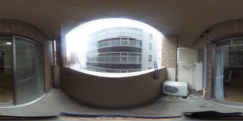 パノラマ画像バルコニー