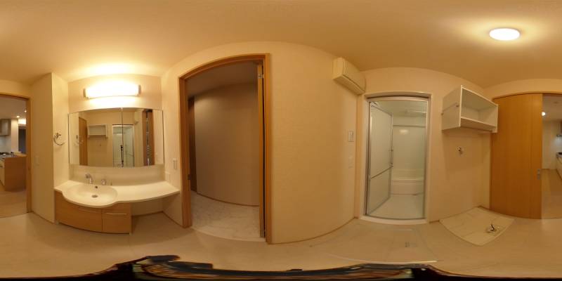 パノラマ画像洗面所