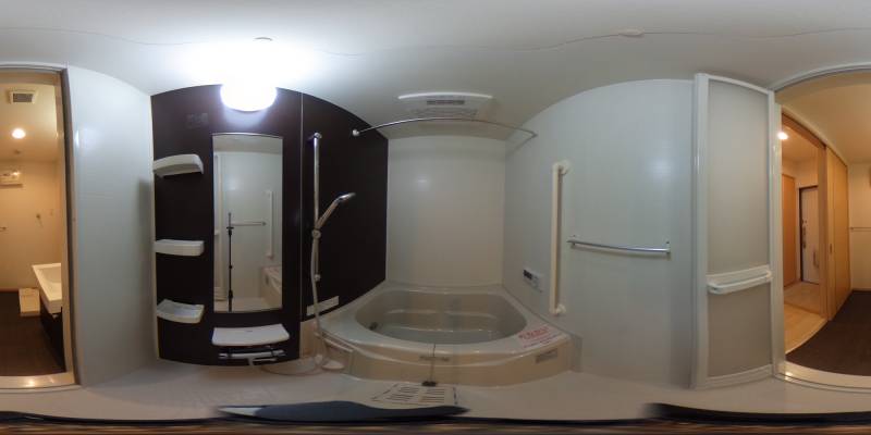 パノラマ画像バスルーム