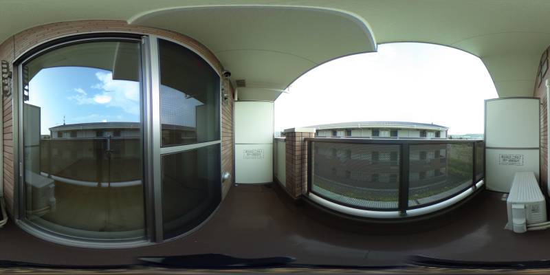 パノラマ画像バルコニー