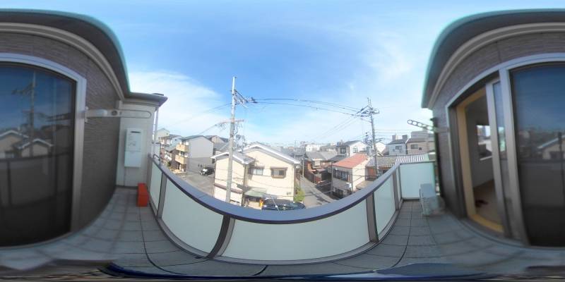 パノラマ画像バルコニー