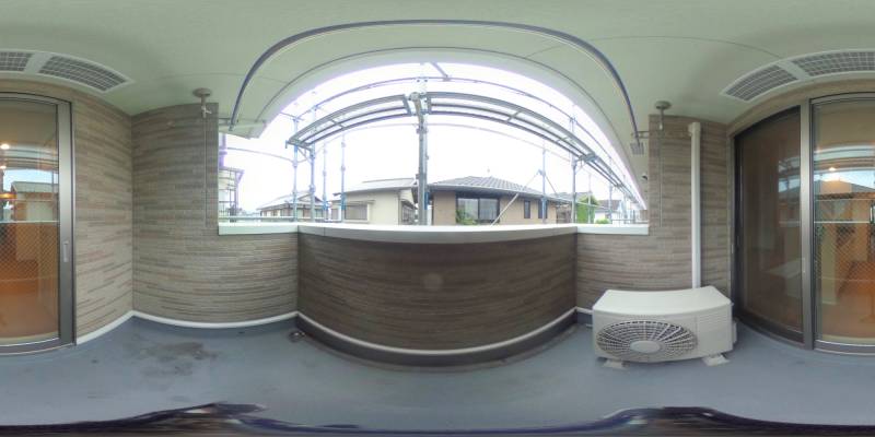 パノラマ画像バルコニー