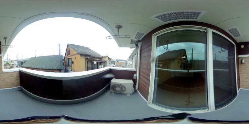 パノラマ画像バルコニー