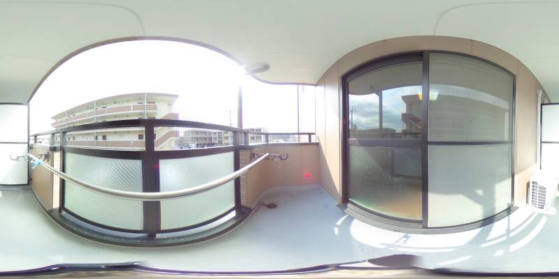 パノラマ画像バルコニー