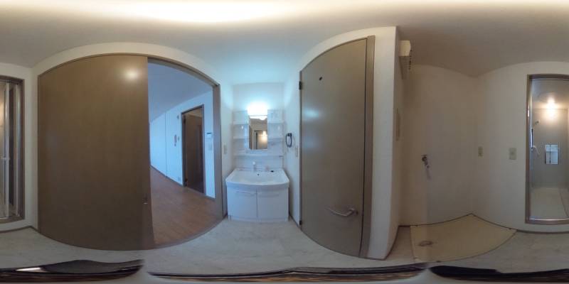 パノラマ画像洗面所