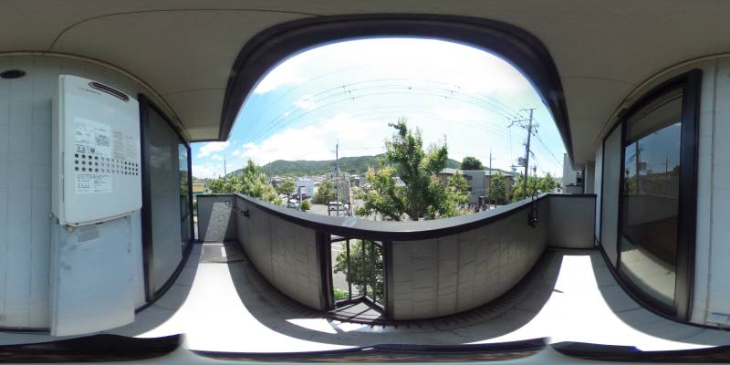 パノラマ画像バルコニー