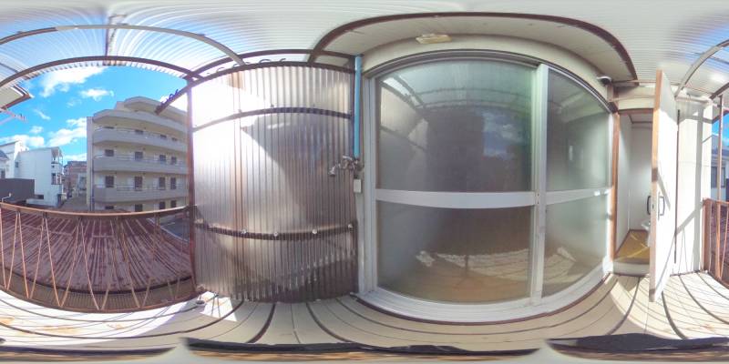 パノラマ画像バルコニー