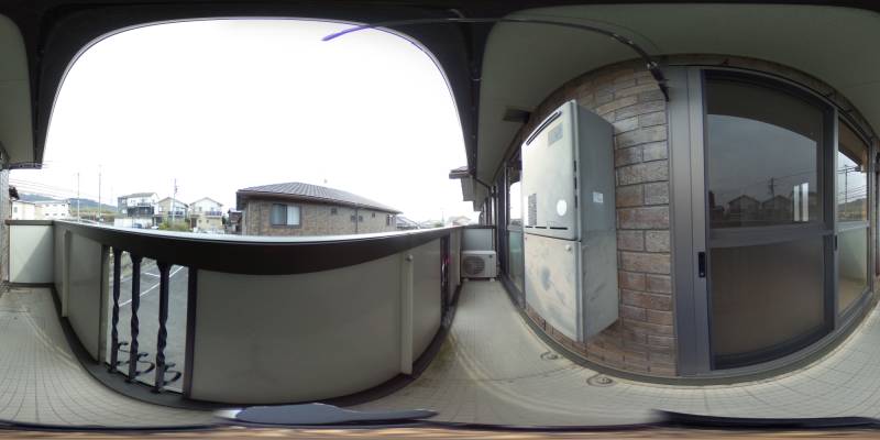 パノラマ画像バルコニー