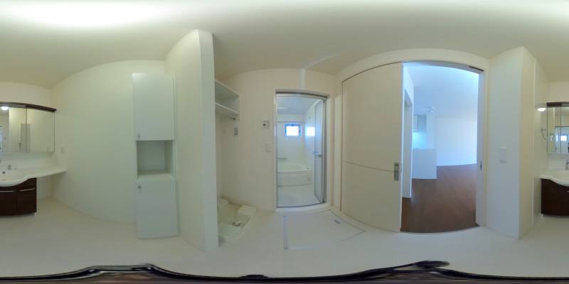 パノラマ画像洗面所