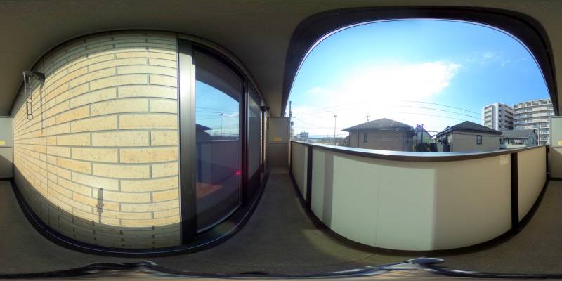 パノラマ画像バルコニー