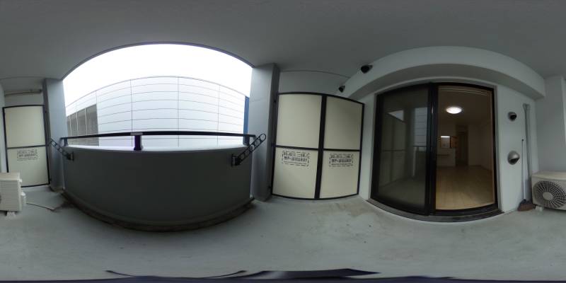 パノラマ画像バルコニー