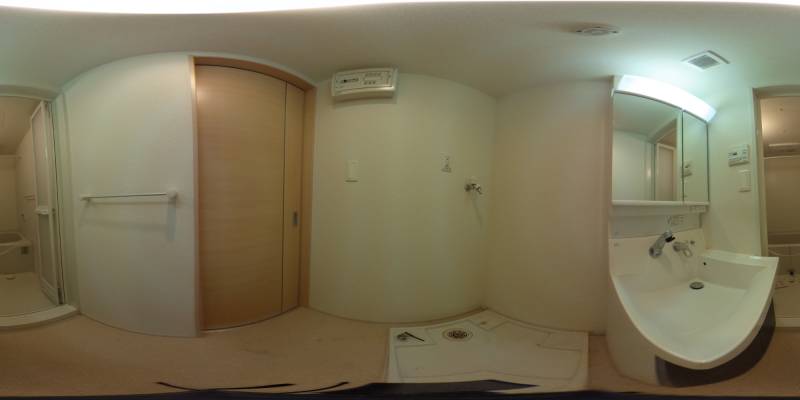 パノラマ画像洗面所