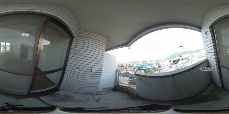 パノラマ画像バルコニー