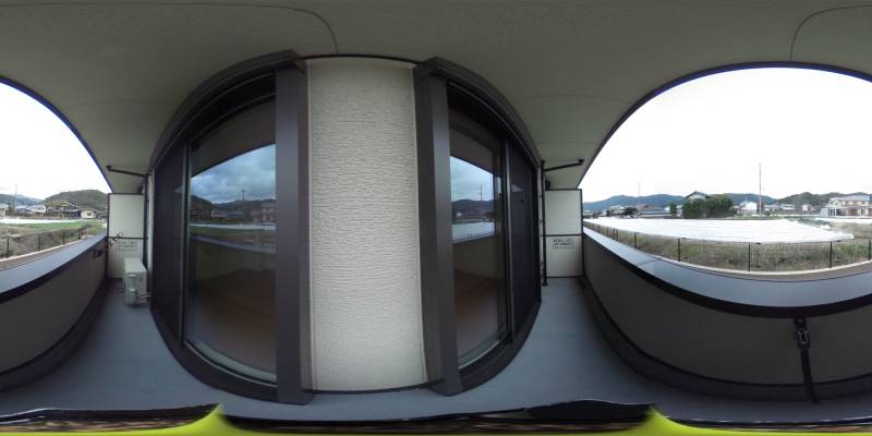 パノラマ画像バルコニー