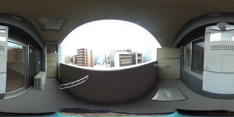 パノラマ画像バルコニー