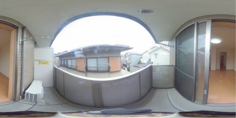 パノラマ画像バルコニー