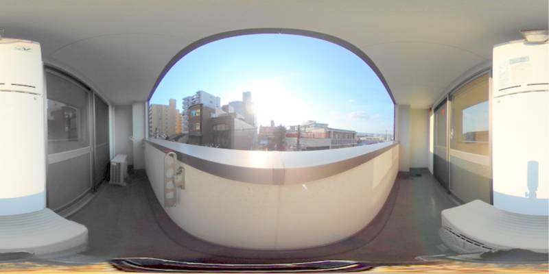 パノラマ画像バルコニー