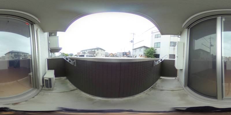 パノラマ画像バルコニー