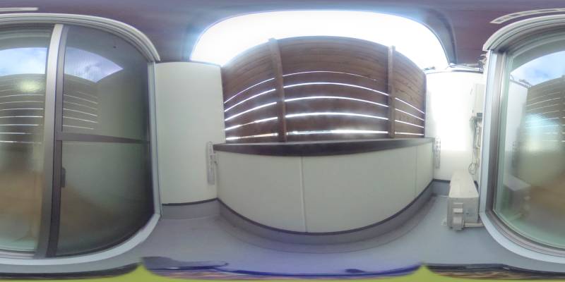 パノラマ画像バルコニー