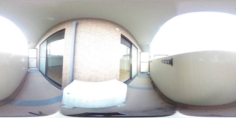 パノラマ画像バルコニー