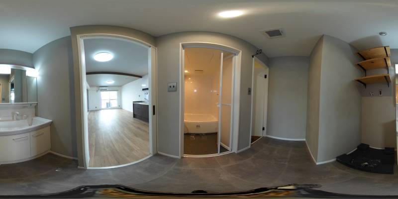 パノラマ画像洗面所